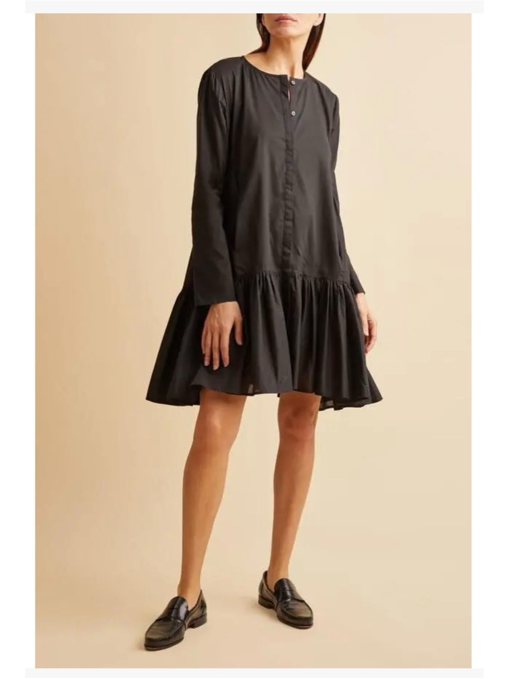 Merlette New York Ruffled Tiered Mini Cotton Babydoll Dress